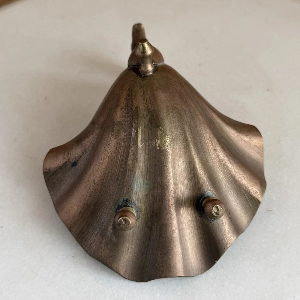 VTG Old Antiqued Brass Beautiful Swan‎ Shape Soap Trinket Dish Ash Tray *Wear*
